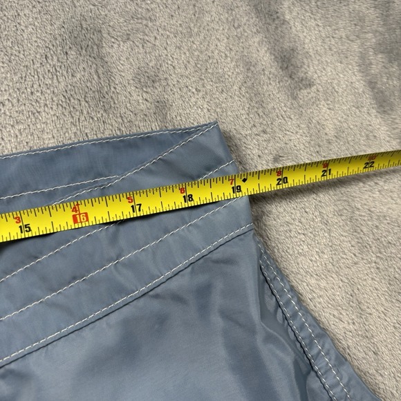 Birdwell Beach Britches Shorts Mens 37 Blue Swim Beach Board Shorts Made in USA - Picture 5 of 8